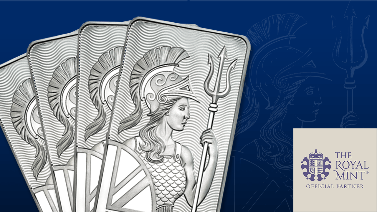 Sztabki srebra Britannia 100&nbsp;oz (3,11&nbsp;kg) w&nbsp;ofercie IBIS&nbsp;InGold