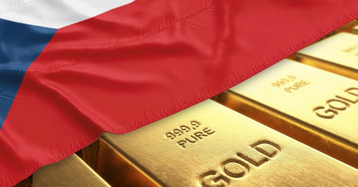 Die Tschechische Nationalbank kauft Gold. Ihre Goldreserven sind seit Januar um 37,5&nbsp;% gestiegen